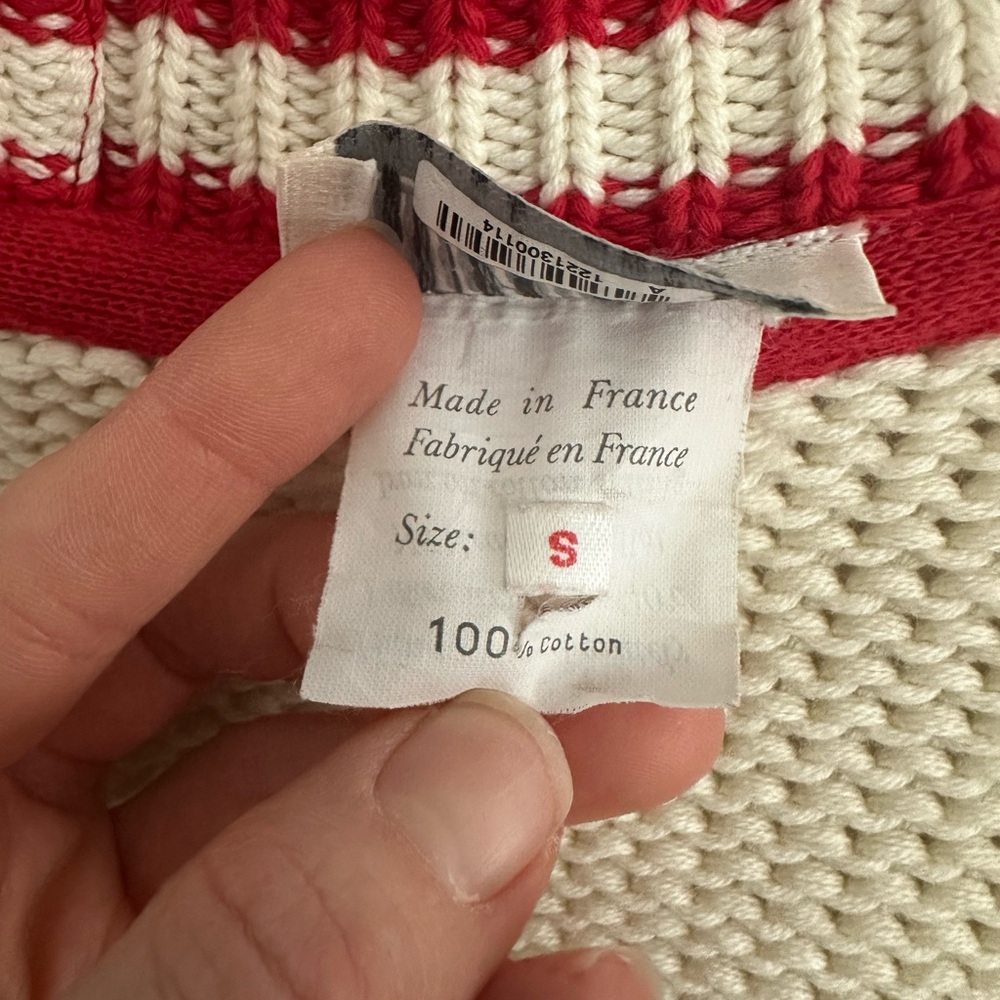 J. Magoni Design Studio Cardigan – Made in France – Size S – 100% Cotton ✨❤️🔥 - Picture 5 of 11